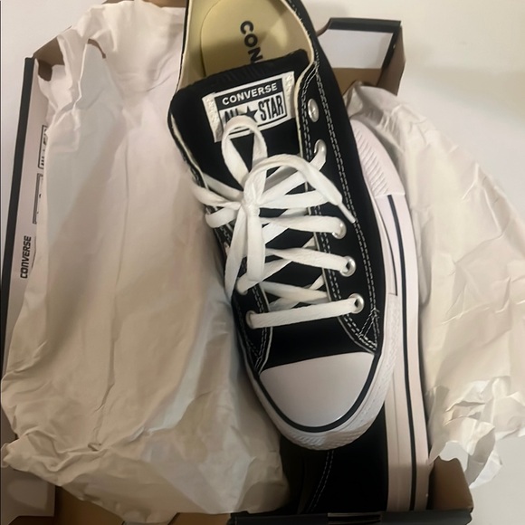 Converse All Star Black and White Shoes - Picture 1 of 7
